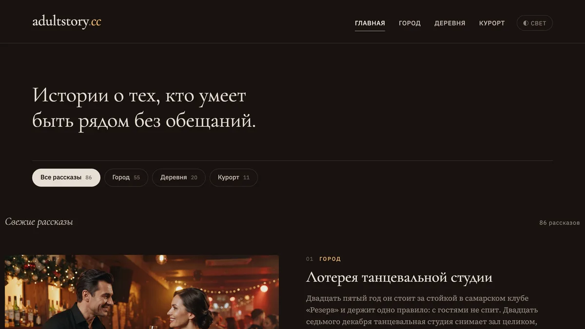 Literary fiction library, 18+